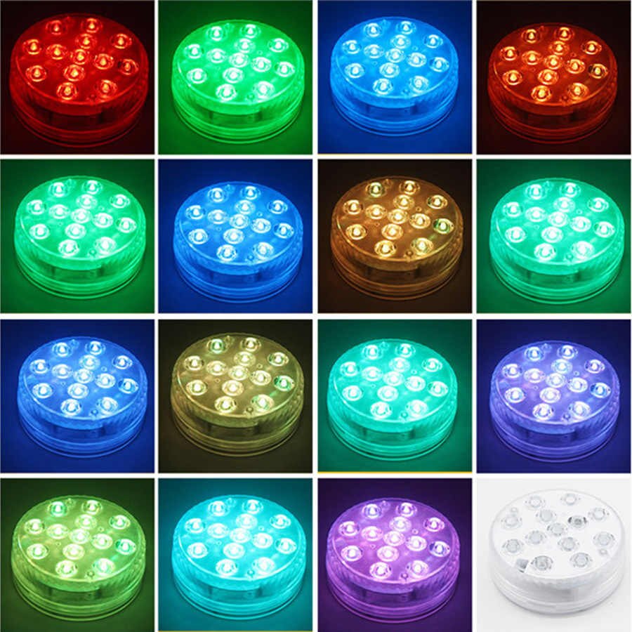 Luces de piscina, luces LED sumergibles recargables actualizadas con  control remoto IP68, impermeables, 16 colores, para bañera de hidromasaje,  luces