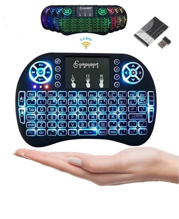 MINI TECLADO INALÁMBRICO Compatible con Smart TV, PC, Notebook, TV Box y más