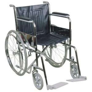 Silla De Ruedas Silfab Standard Fija Ancho 46 Cm. S3010/46 Color Negro / Cromado