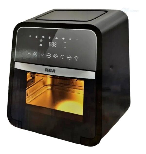 Horno Freidora De Aire Rca Afo-u1201a Negro 12 Litros 1500w