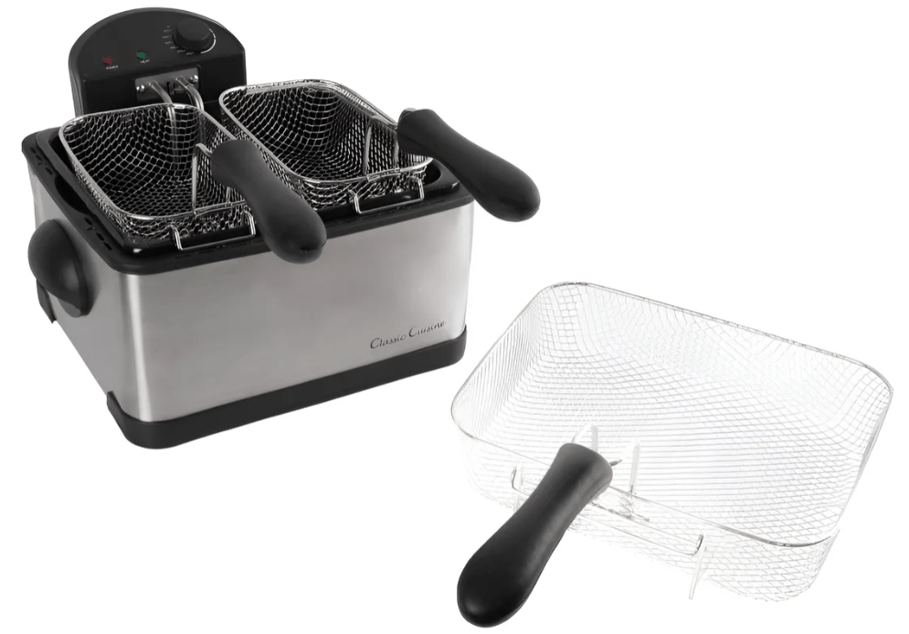 Freidora Eléctrica Aceite 2 Compartimientos 4 Litros 60hz