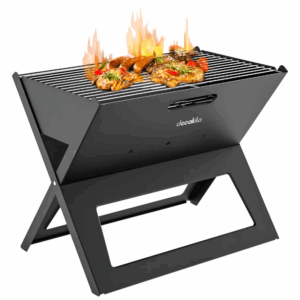 Parrilla De Carbón Portátil 17'' Plegable Acero Inoxidable