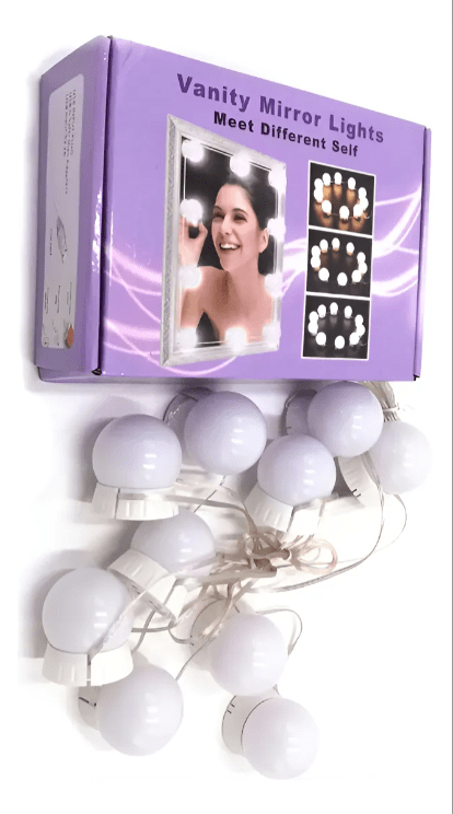 Kit De 10 Luces Led Para Espejo De Tocador