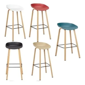 Taburete Desayunador Bar Restaurante Estilo Nordico Caryn