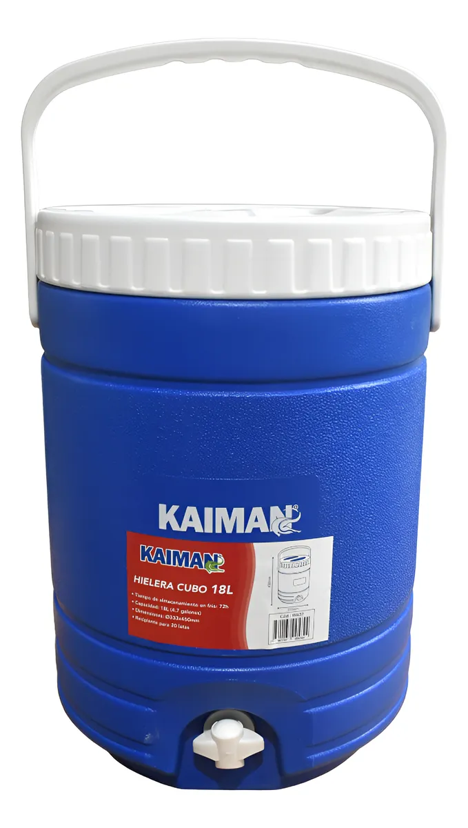 Hielera Cubo de 18 Litros 4.7 Galones
