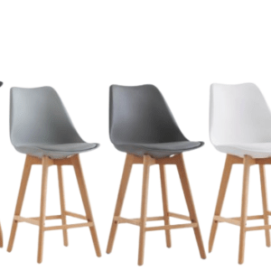 Silla Comedor Eames Asiento Tapizado Saken