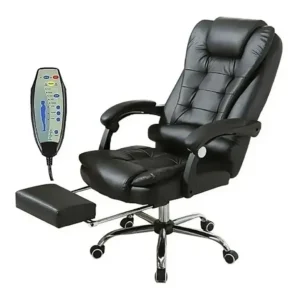 Sillón Masajeador Giratoria Con Apoya Pies Reclinable