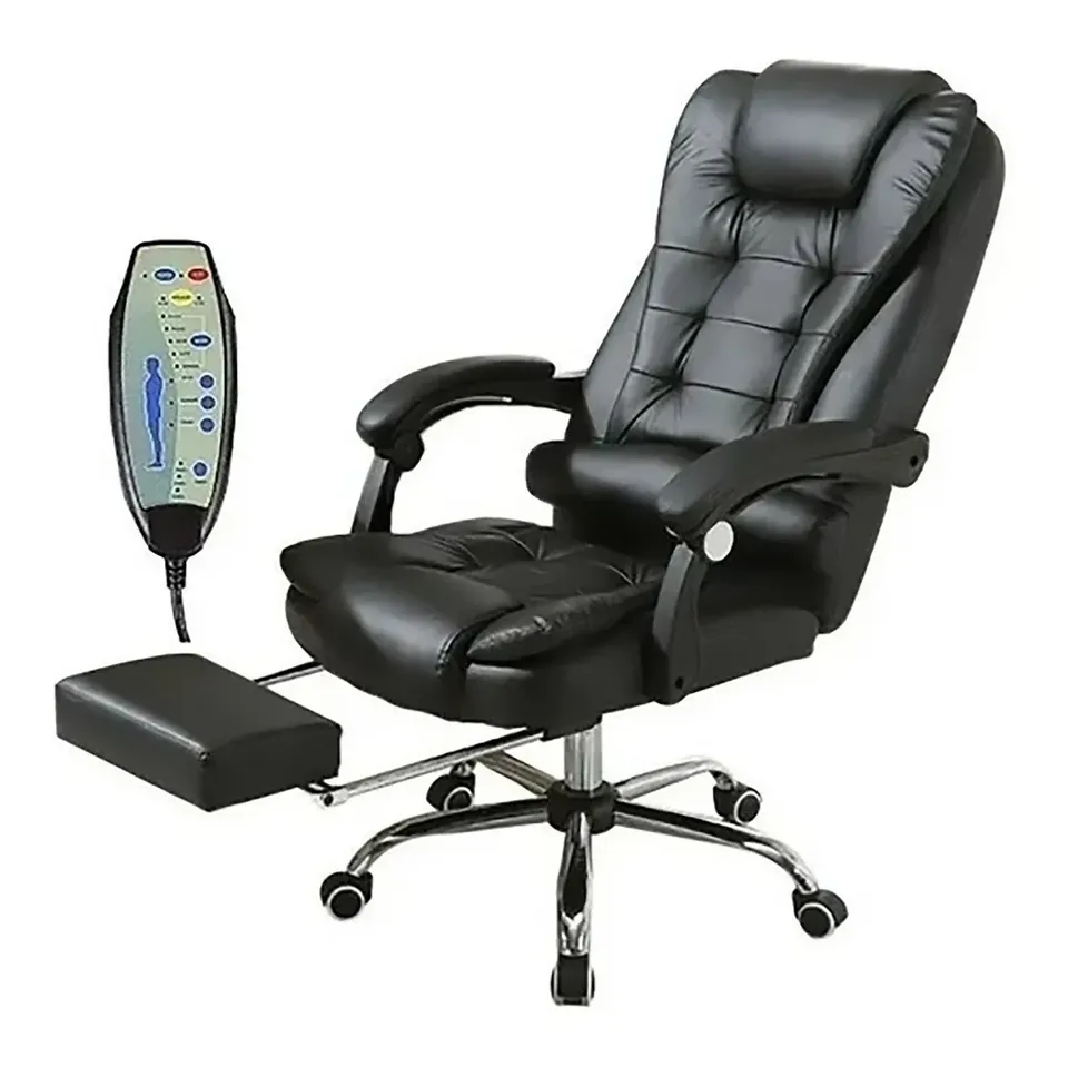 Sillón Masajeador Giratoria Con Apoya Pies Reclinable