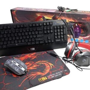 Teclado Gamer con Mouse y Audifonos