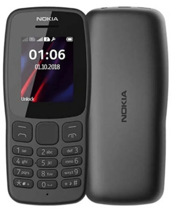Celular Nokia 106 Dual Sim, 4 Mb, 4 Mb De Ram