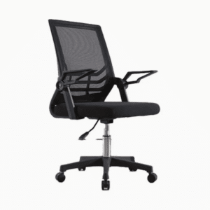 Silla De Oficina Giratoria Con Brazos Abatibles.
