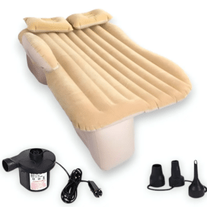 Colchón Inflable Auto Asiento Trasero Con Bomba Eléctrica